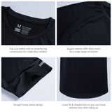 Lightbare Men Short Sleeve Shirt Lightweight Quick Dry Anti Odor - Bassdash
