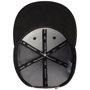 Unisex Flat Brim Trucker Cap - Black Fish Flag5 - Bassdash
