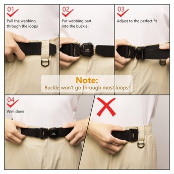 Men’s Tactical Belt with Quick Release Buckle - Bassdash
