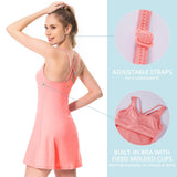 Women's UPF 50+ Tennis Dress with shorts LB06W - Bassdash