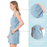 Women's UPF 50+ Tank Dress with Drawstring Waist LB08W - Bassdash