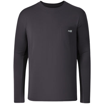 Men’s UPF 50+ Long Sleeve Fishing Shirt with Chest Pocket - Bassdash