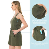 Women's UPF 50+ Tank Dress with Drawstring Waist LB08W - Bassdash