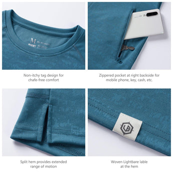 Lightbare Men's UPF 50+ Performance Casual Pocket T-Shirt - Bassdash