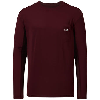 Men’s UPF 50+ Long Sleeve Fishing Shirt with Chest Pocket - Bassdash