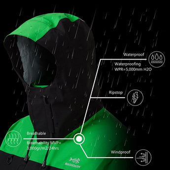 Mens's Valor Breathable Waterproof Fishing Jacket - Bassdash