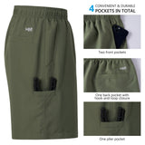Men's 8in Quick Dry UPF 50+ Water Shorts FP04M - Bassdash