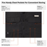 Men's UPF 50+ Long Sleeve Fishing Button Down Shirt FS21M - Bassdash