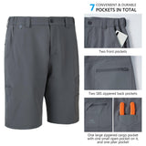 Men's UPF 50+ 10.5” Cargo Shorts Quick Dry Water Resistant FP01M - Bassdash