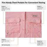 Women's UPF 50+ Long Sleeve Button Down Shirt FS21W - Bassdash