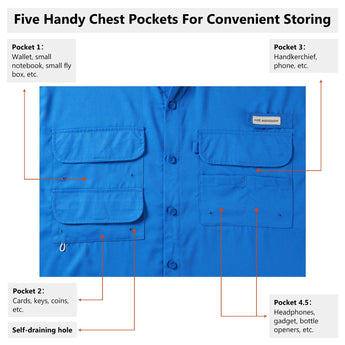 Men's UPF 50+ Short Sleeve Button Down - Bassdash