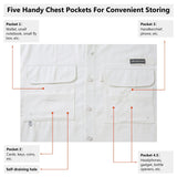 Men's UPF 50+ Long Sleeve Fishing Button Down Shirt FS21M - Bassdash