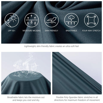 Men's UPF 50+ 1/4 Zipper Fishing hoodie Shirts FS24M - Bassdash