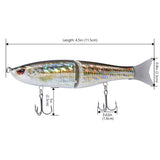 SwimShad Glide Baits Single-Jointed Hard Fishing Lure - Bassdash