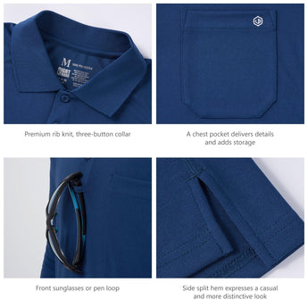 Lightbare Men's Performance Polo Shirt - Bassdash