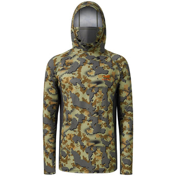 Men's UPF 50+ Long Sleeve Hunting Hoodie with Mask FS06M - Bassdash