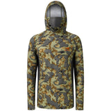 Men's UPF 50+ Long Sleeve Hunting Hoodie with Mask FS06M - Bassdash