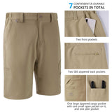 Men's UPF 50+ 10.5” Cargo Shorts Quick Dry Water Resistant FP01M - Bassdash