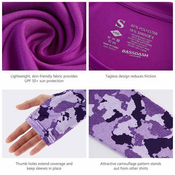 Women’s UPF 50+ Camo Long Sleeve Fishing Shirts - Bassdash