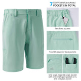 Men's UPF 50+ 10.5” Cargo Shorts Quick Dry Water Resistant FP01M - Bassdash