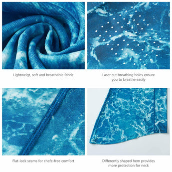 UPF 50+ Neck Gaiter with Breathable Holes - Bassdash