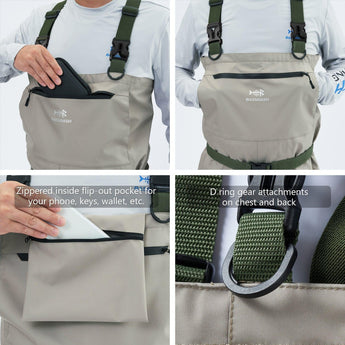 Men's IMMERSE Breathable Waders - Stocking Foot - Bassdash