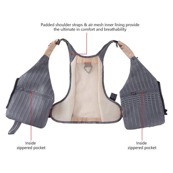 Bassdash Multi Pocket Fishing Vest FV12 - Bassdash