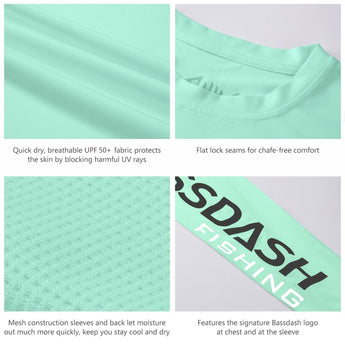 Men's UPF 50+ Long Sleeve Fishing Shirt FS01M - Bassdash