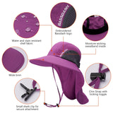 Unisex UPF 50+ Water Resistant Sun Hat with Neck Flap FH06 - Bassdash