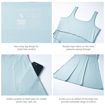 Lightbare Women's UPF 50+ Tank Dress LB03W - Bassdash
