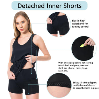 Women's UPF 50+ Tank Dress with Drawstring Waist LB08W - Bassdash