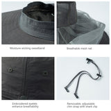 UPF 50+ Mosquito Sun Hat with Neck Flap - Bassdash