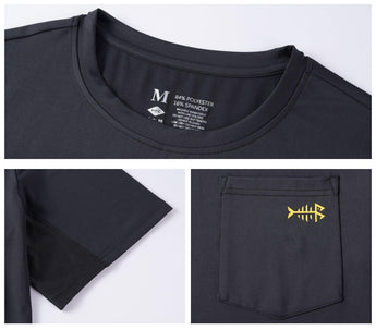 Men's UPF 50+ Short Sleeve Pocket T-Shirt FS26M - Bassdash