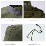 UPF 50+ Mosquito Sun Hat with Neck Flap - Bassdash