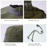 UPF 50+ Mosquito Sun Hat with Neck Flap - Bassdash