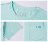 Men's UPF 50+ Short Sleeve Pocket T-Shirt FS26M - Bassdash