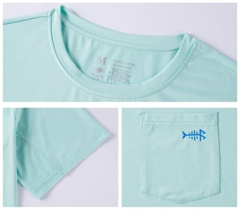 Men's UPF 50+ Short Sleeve Pocket T-Shirt FS26M - Bassdash