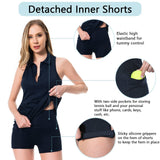 Women's UPF 50+ Polo Tennis Dress LB07W - Bassdash