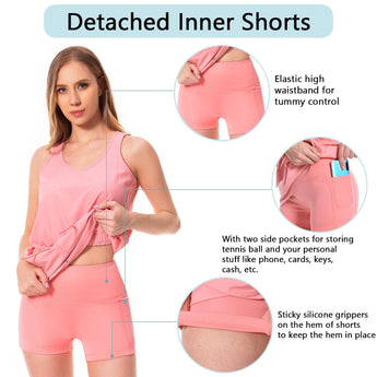 Women's UPF 50+ Tank Dress with Drawstring Waist LB08W - Bassdash