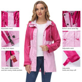 Lightbare Women's Water Resistant Ripstop Rain Coat LB02W - Bassdash