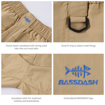 Youth 5in UPF 50+ Quick Dry Fishing Shorts FP03Y - Bassdash