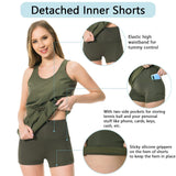 Women's UPF 50+ Tank Dress with Drawstring Waist LB08W - Bassdash