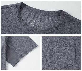 Men's UPF 50+ Short Sleeve Pocket T-Shirt FS26M - Bassdash