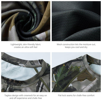 Men's UPF 50+ Camo Long Sleeve Hunting Shirt FS13M - Bassdash