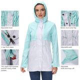 Lightbare Women's Water Resistant Ripstop Rain Coat LB02W - Bassdash