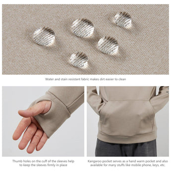 Men’s Fleece Hoodie with Neck Gaiter FS18M - Bassdash