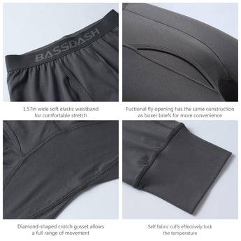 Men's Lightweight Thermal Base Layer Bottom FS19M - Bassdash