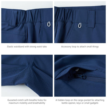 Men's UPF 50+ 10.5” Cargo Shorts Quick Dry Water Resistant FP01M - Bassdash