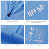 Men's UPF 50+ 1/4 Zipper Fishing hoodie Shirts FS24M - Bassdash