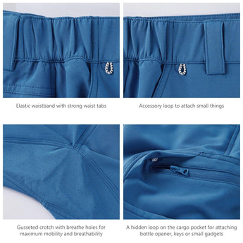 Men's UPF 50+ 10.5” Cargo Shorts Quick Dry Water Resistant FP01M - Bassdash